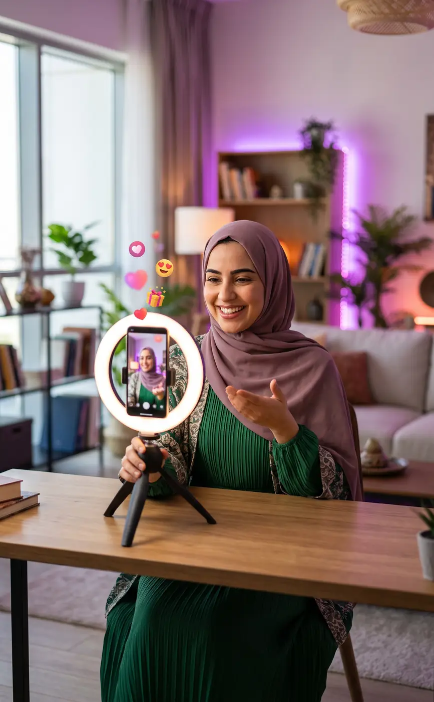 تطبيق Poppo Live: مضيفة تبث مباشرة والمشاهدون يرسلون الهدايا
